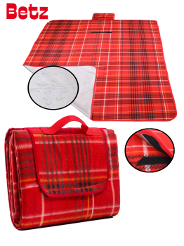 Preview: Betz XXL Picknickdecke 180x200 cm Reisedecke Stranddecke Campingdecke Isomatte Outdoor wasserdicht Farbe rot Preview: Betz XXL Picknickdecke 180x200 cm Reisedecke Stranddecke Campingdecke Isomatte Outdoor wasserdicht Farbe rot