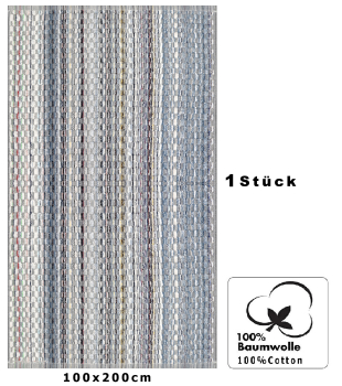 Preview: Betz XXL Badetuch 100 x 200 cm Duschtücher Saunatuch Badetuch 100% Baumwolle Duschtuch KARO bunt hell Preview: Betz XXL Badetuch 100 x 200 cm Duschtücher Saunatuch Badetuch 100% Baumwolle Duschtuch KARO bunt hell