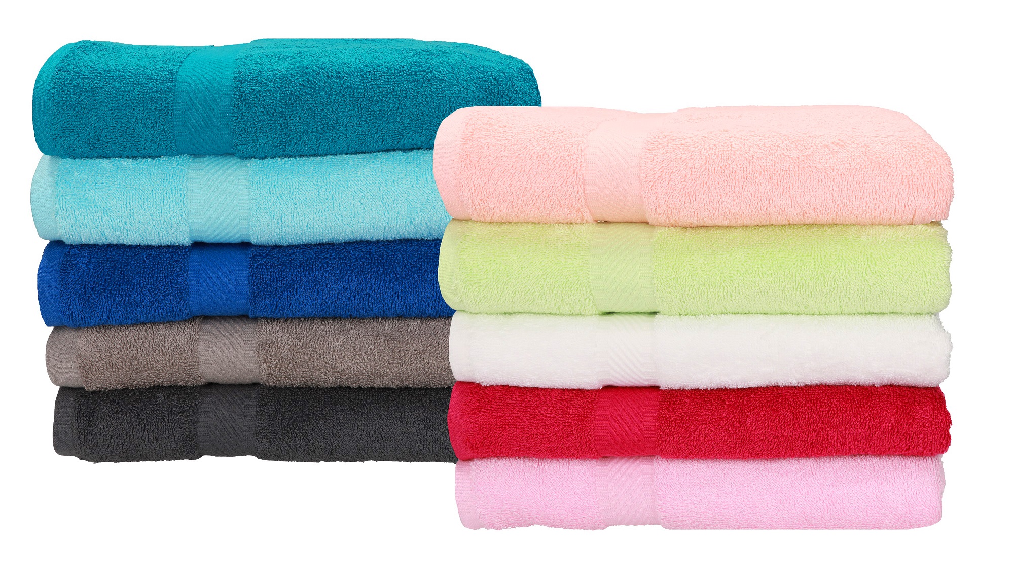 Betz Lot de 6 Serviettes de Toilette Taille 50x100 cm 100/% Coton Palermo Couleur Gris Anthracite et Rose